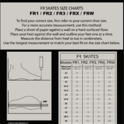 FR Skates All Skates FR - FRW 80 - BLACK & WHITE