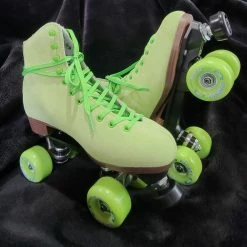 Sin City Skates All Skates Limited Edition Key Lime Suede Boardwalk Skate.