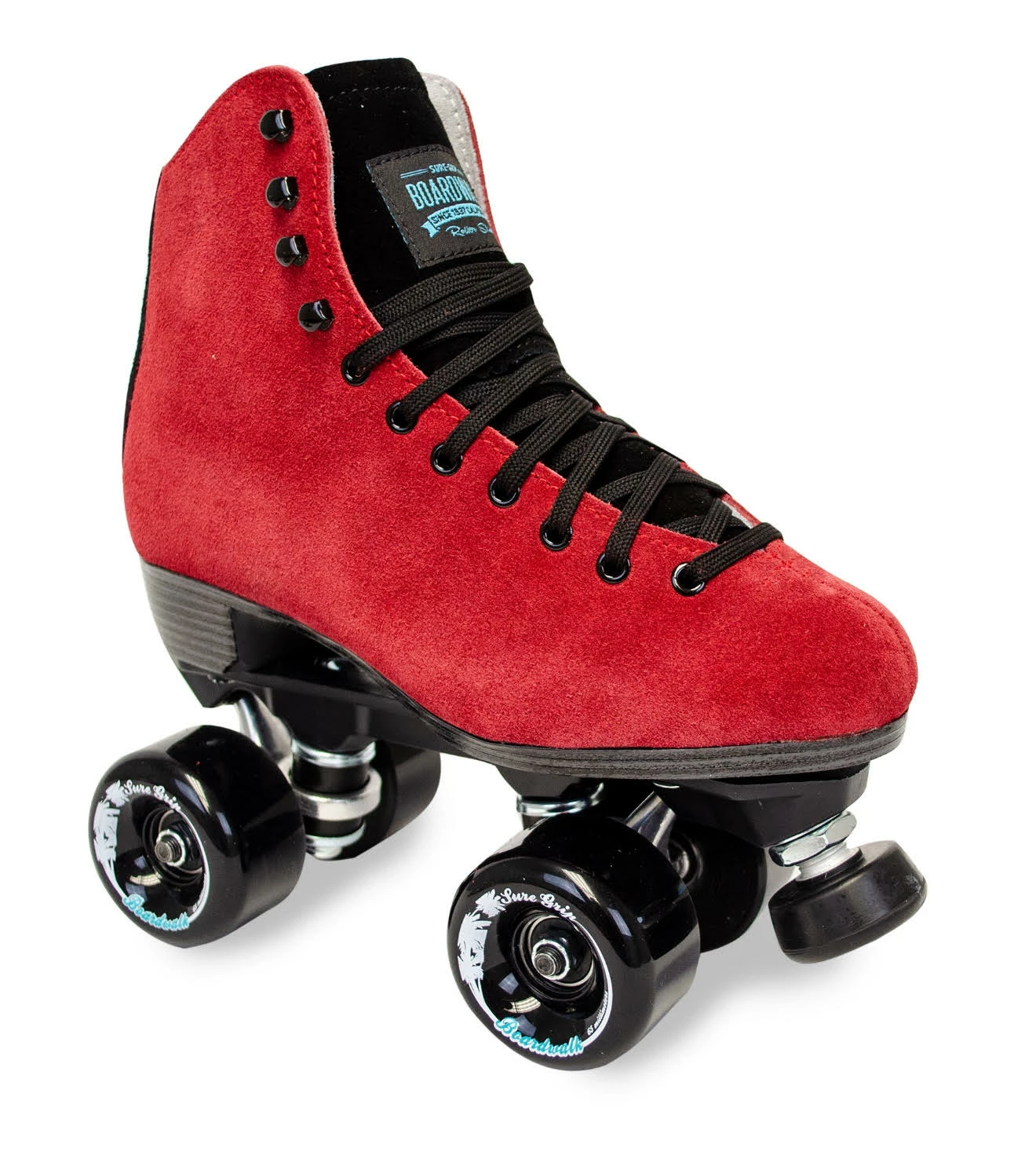 Sure Grip All Skates Limited Edition Merlot Suede Boardwalk Skate. 3 Sure Grip All Skates Limited Edition Merlot Suede Boardwalk Skate.